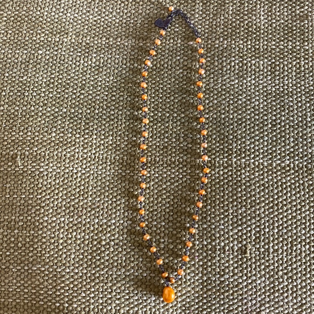 Brand- Silpada  necklace pearls color golden. Length 9 1/4 in. aprox